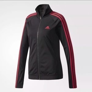 adidas black zip up jacket women's